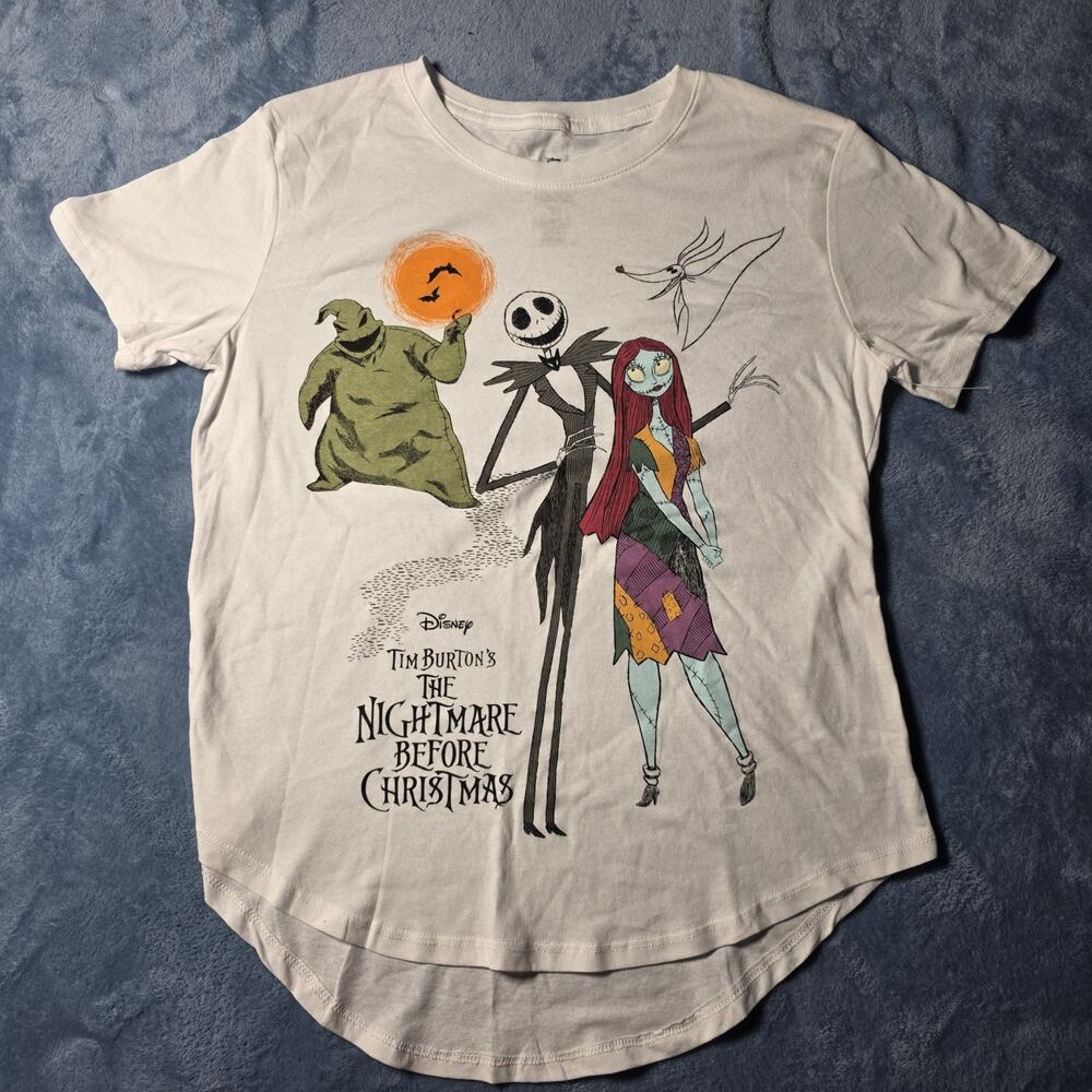 Disney Nightmare Before Christmas Women M Jack Sally Oogie Boogie Graphic Tee